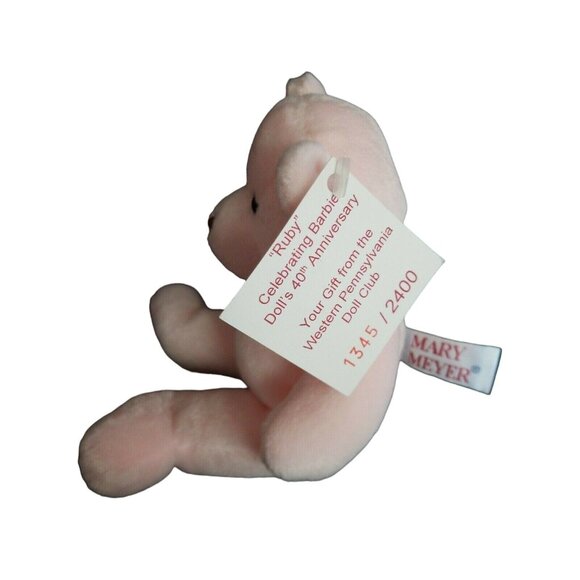 Mary Meyer Ruby Bear Plush Barbie Doll 40th Anniversary Limited Edition - Picture 3 of 4